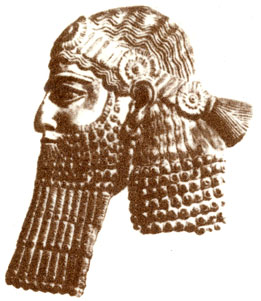 Ассирийский царь Ашурбанипал. Рельеф. Середина VII в. до н. э.